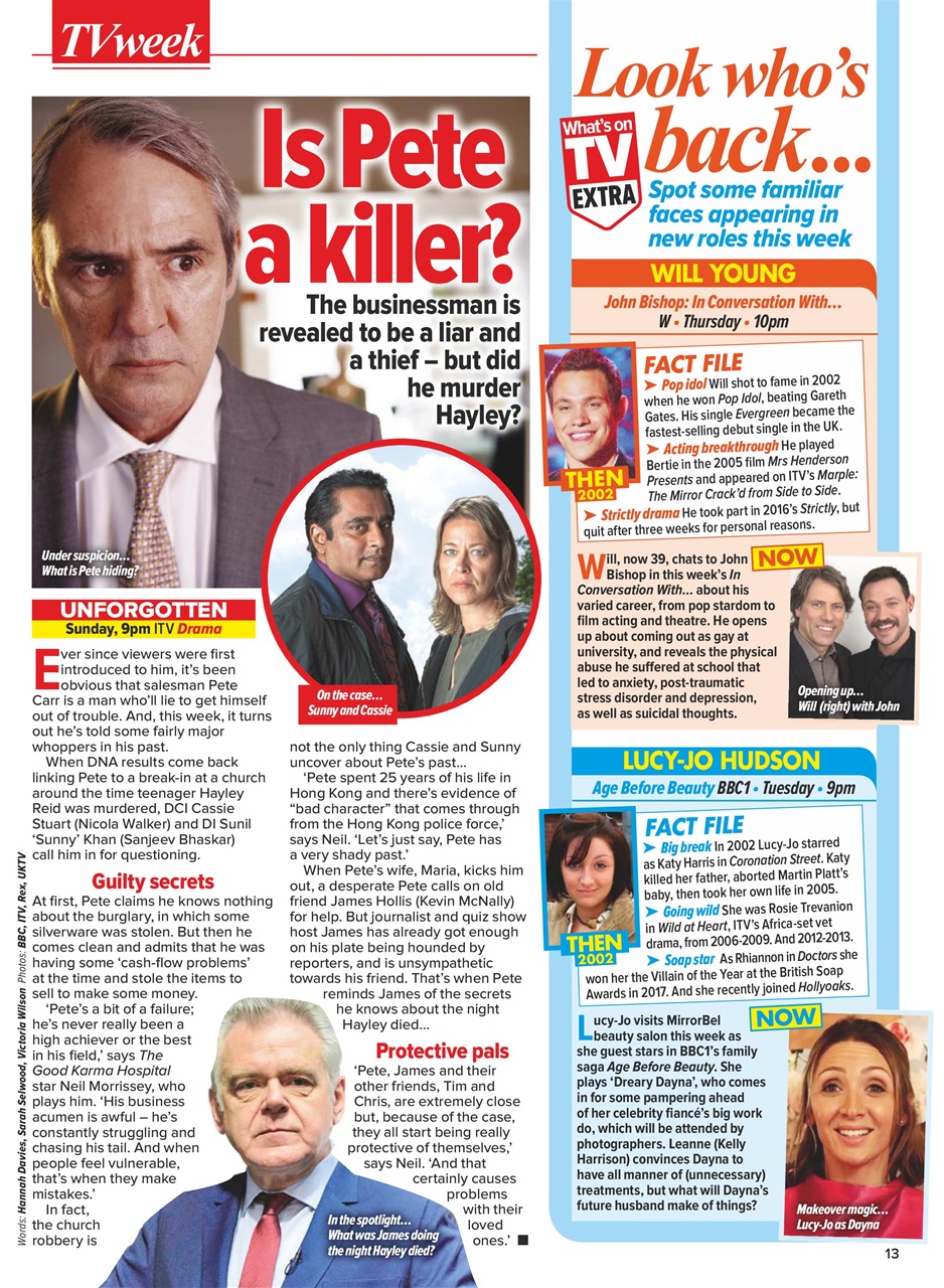 What's on TV Preview Pages