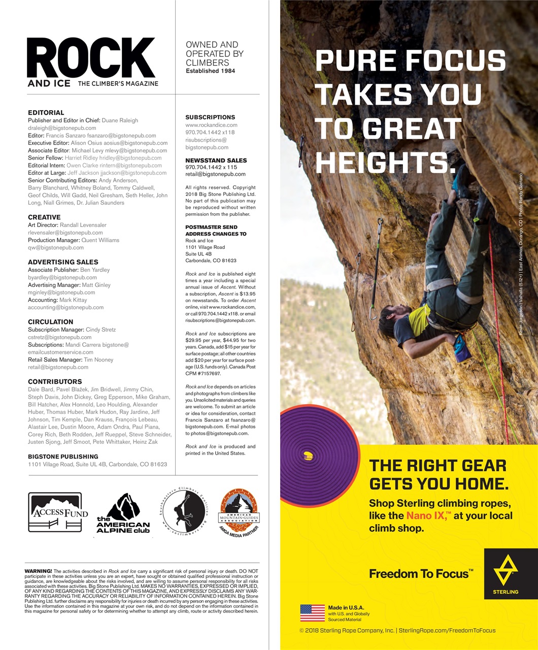 Rock and Ice Preview Pages