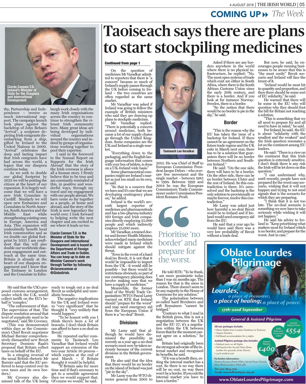 Irish World Preview Pages