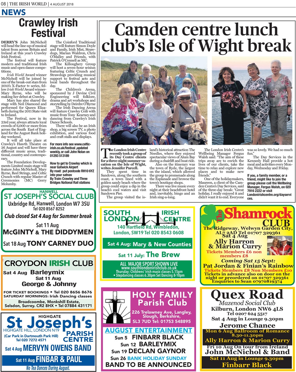 Irish World Preview Pages