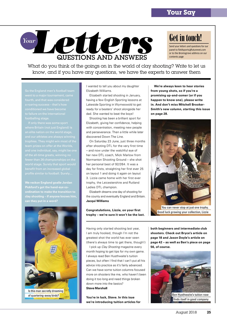 Clay Shooting Preview Pages