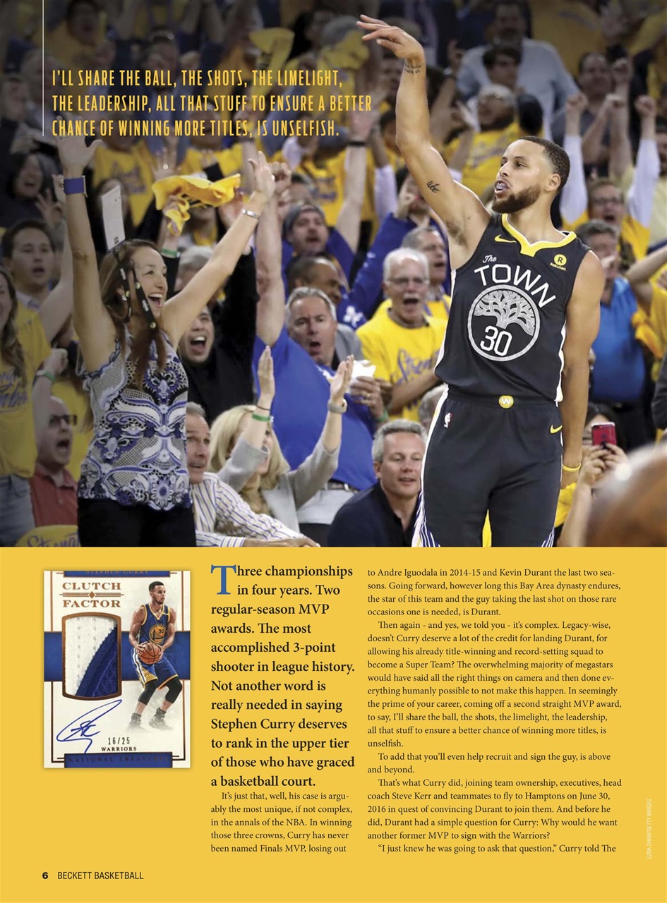 Beckett Basketball Magazine Preview Pages