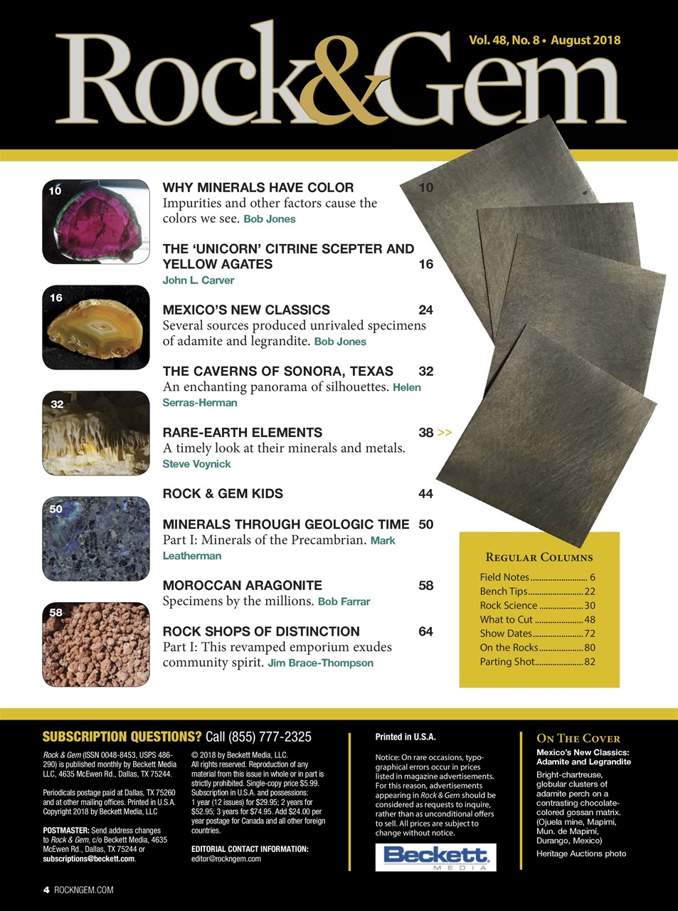 Rock&Gem Magazine Preview Pages