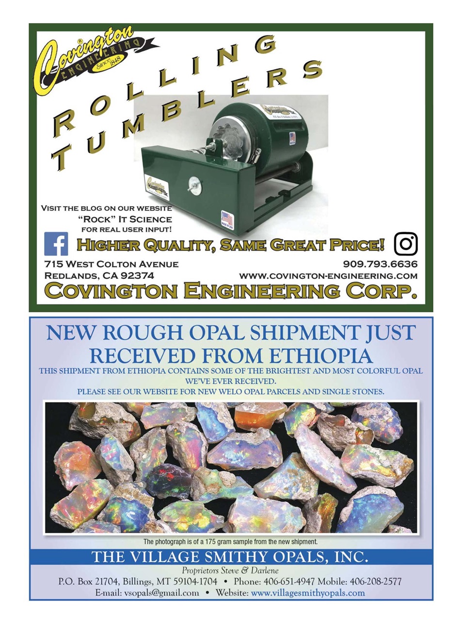 Rock&Gem Magazine Preview Pages