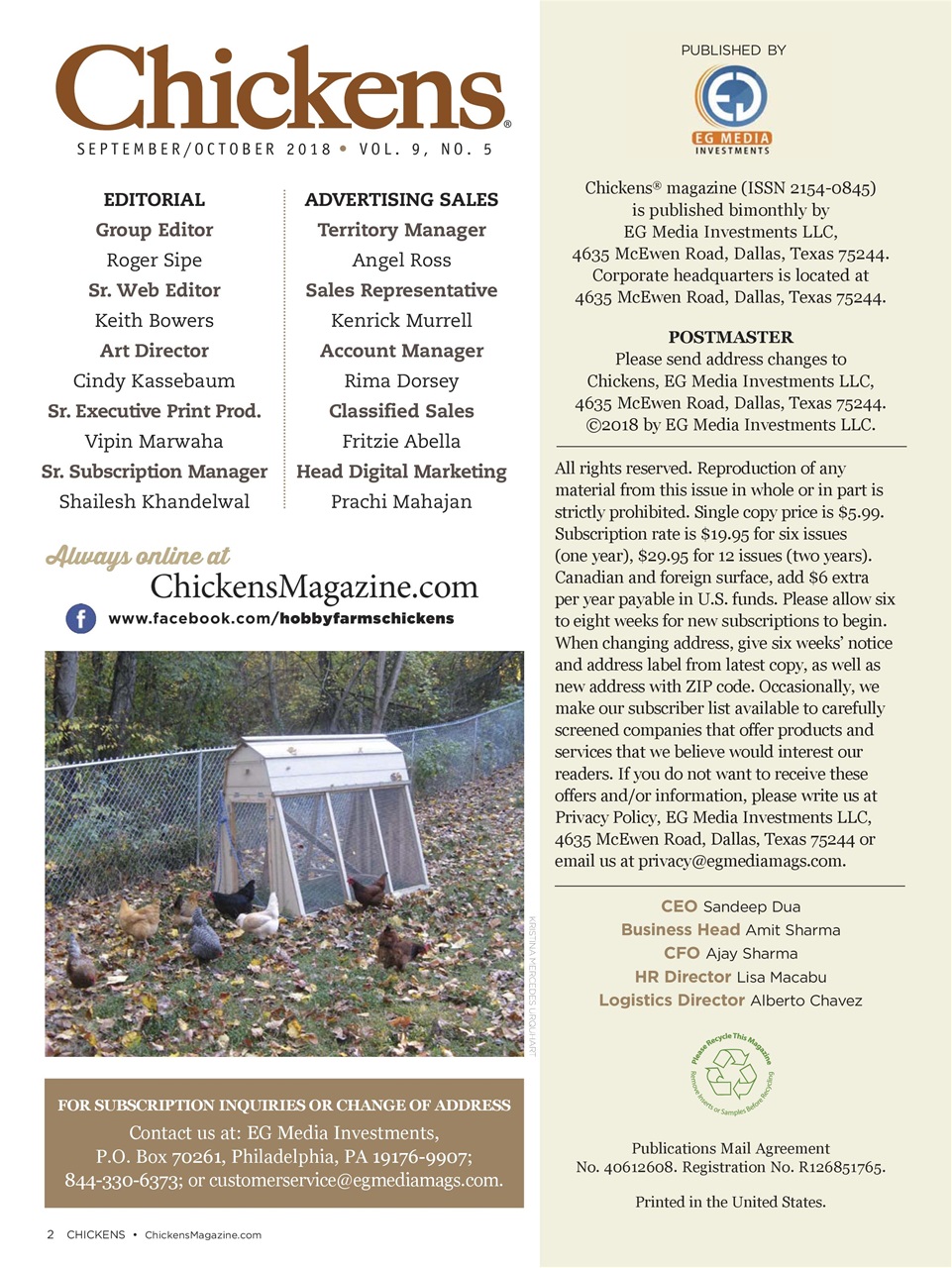 Chickens Magazine Preview Pages