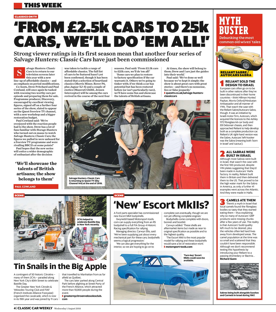 Classic Car Weekly Preview Pages
