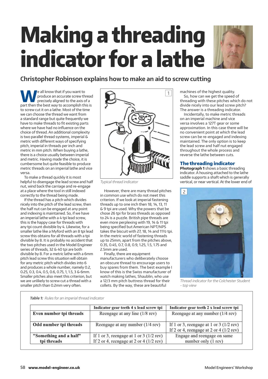 Model Engineer & Workshop Magazine Preview Pages