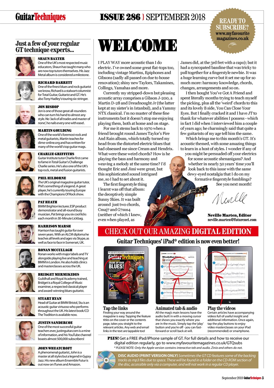 Guitar Techniques Preview Pages