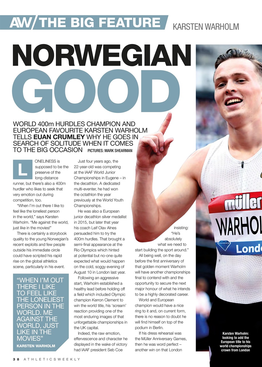 AW – Athletics Weekly Magazine Preview Pages