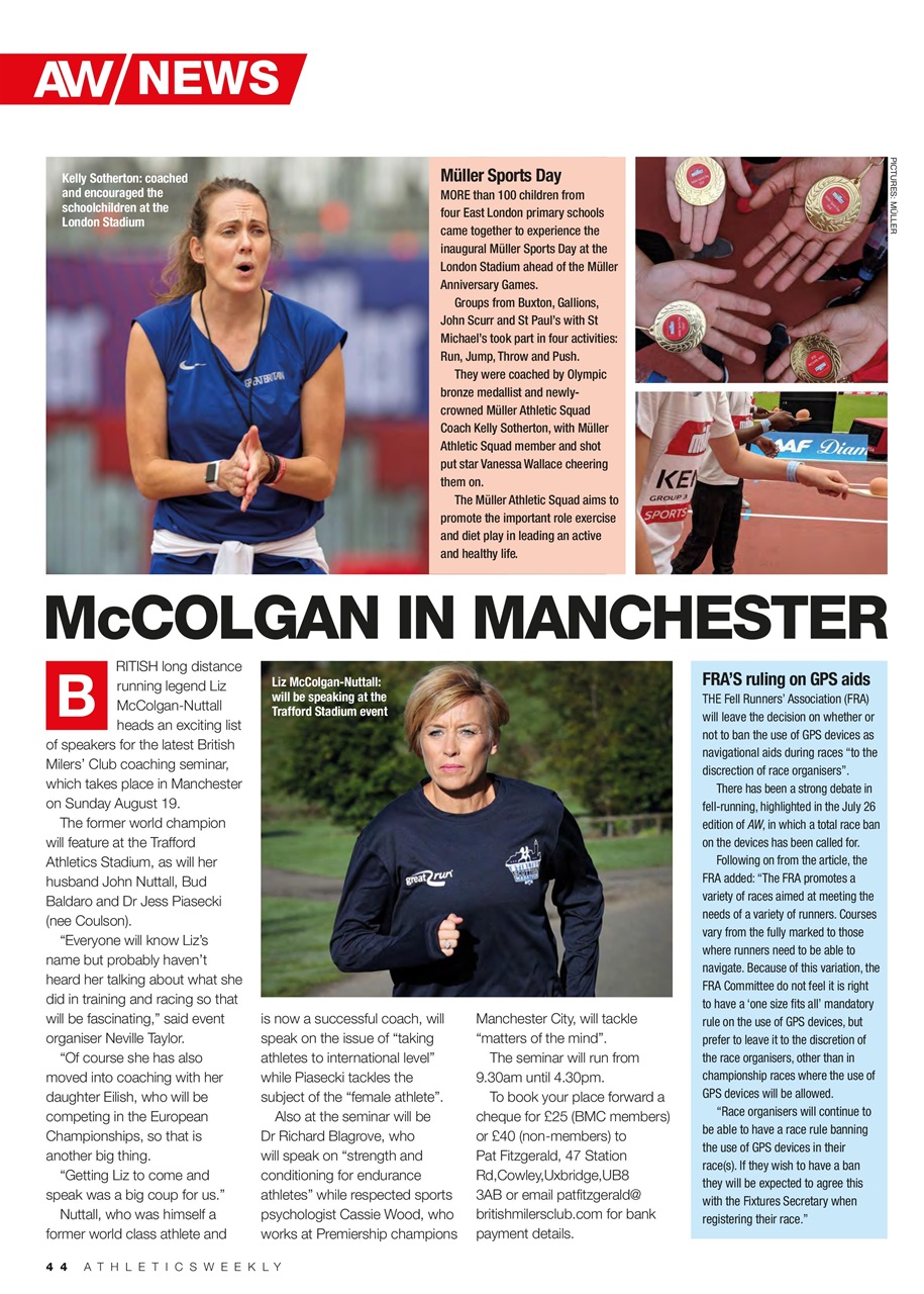 AW – Athletics Weekly Magazine Preview Pages