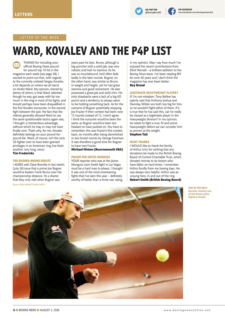 Boxing News Preview Pages