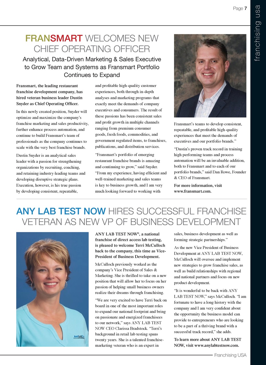 Franchising USA Preview Pages