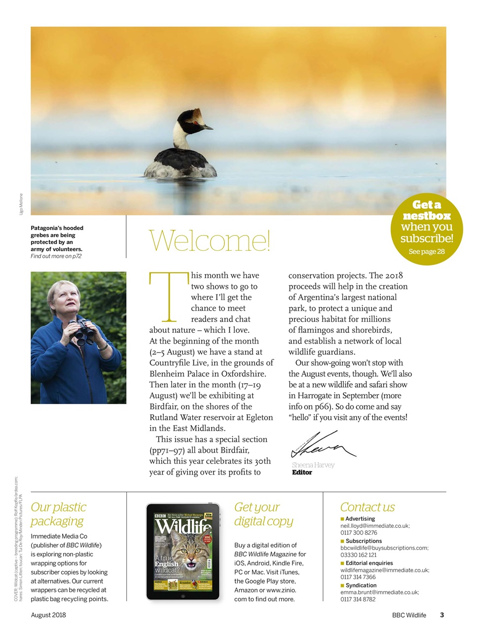 BBC Wildlife Magazine Preview Pages