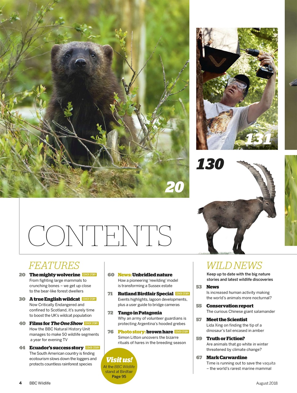 BBC Wildlife Magazine Preview Pages