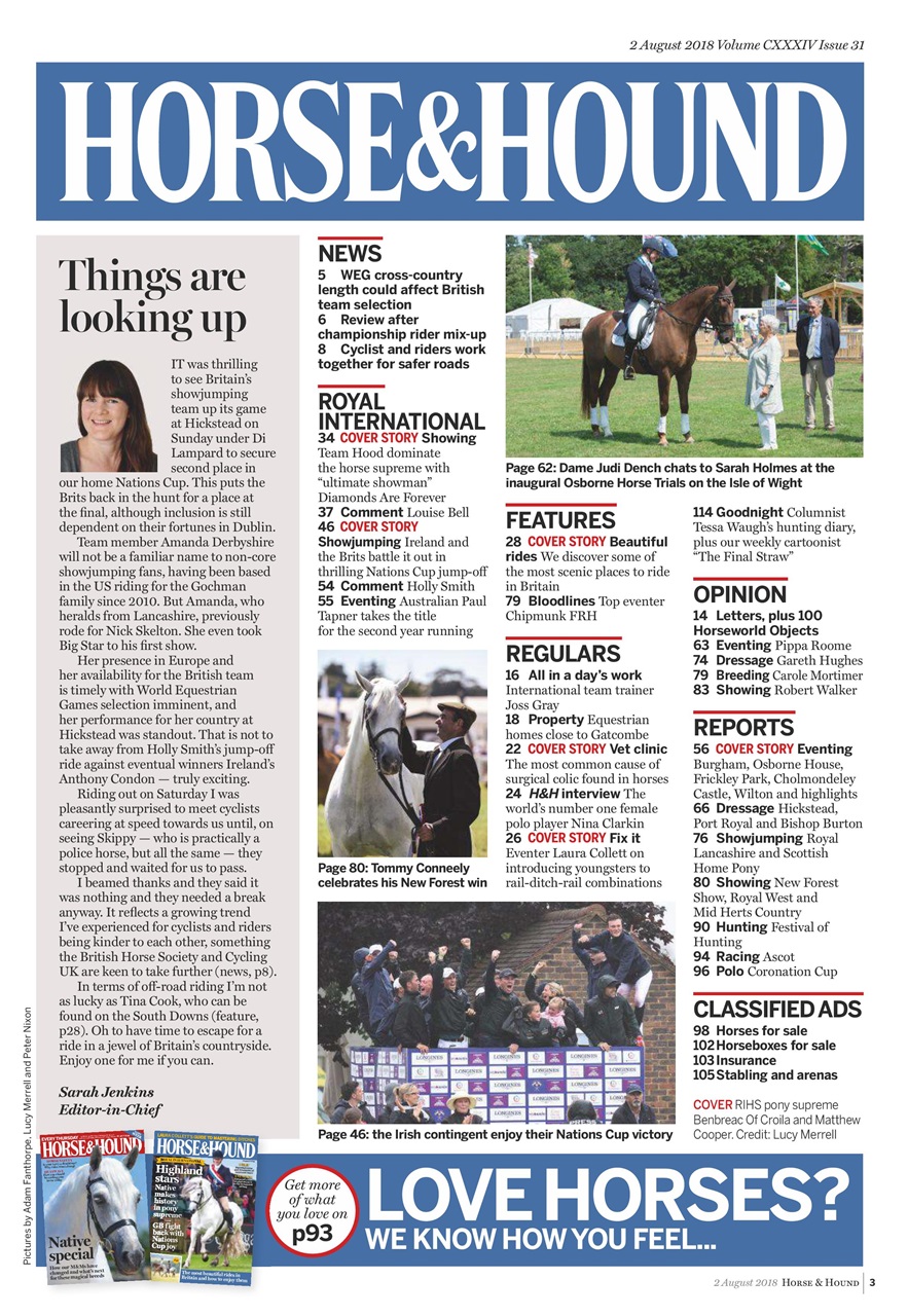 Horse & Hound Preview Pages