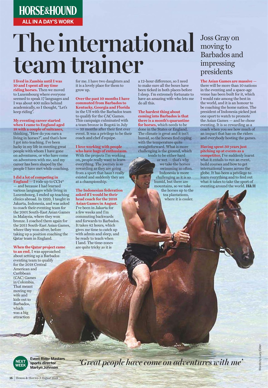 Horse & Hound Preview Pages