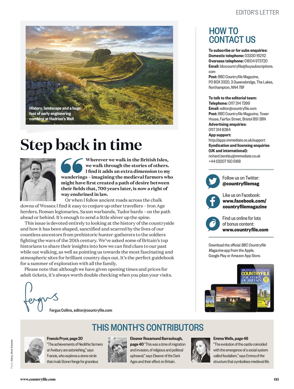 BBC Countryfile Magazine Preview Pages