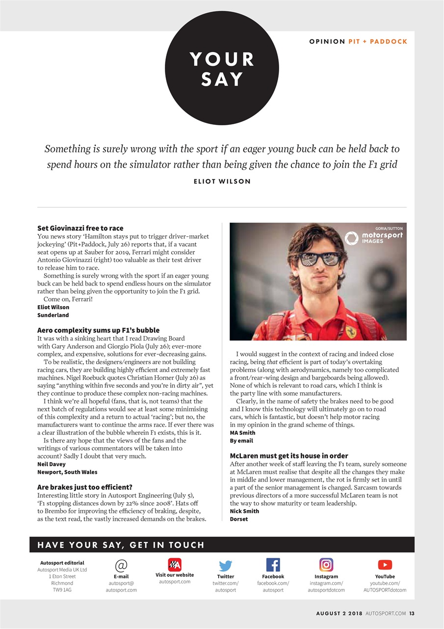 Autosport Preview Pages