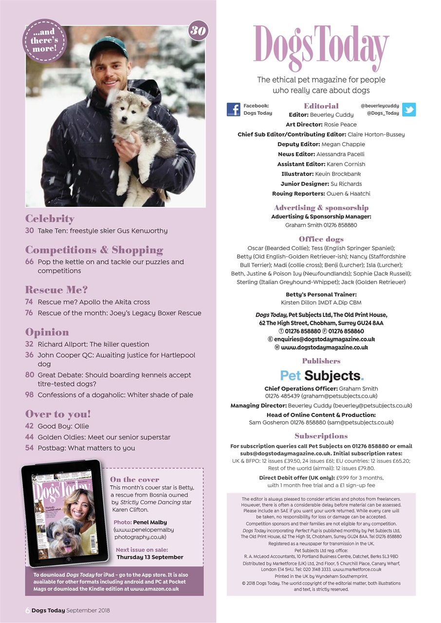 Dogs Today Magazine Preview Pages