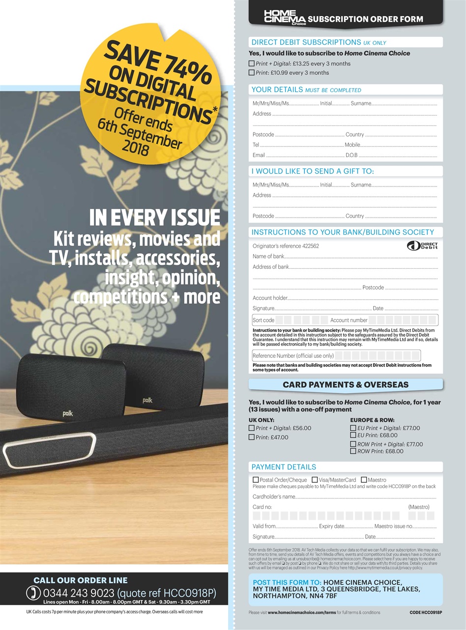 Home Cinema Choice Preview Pages