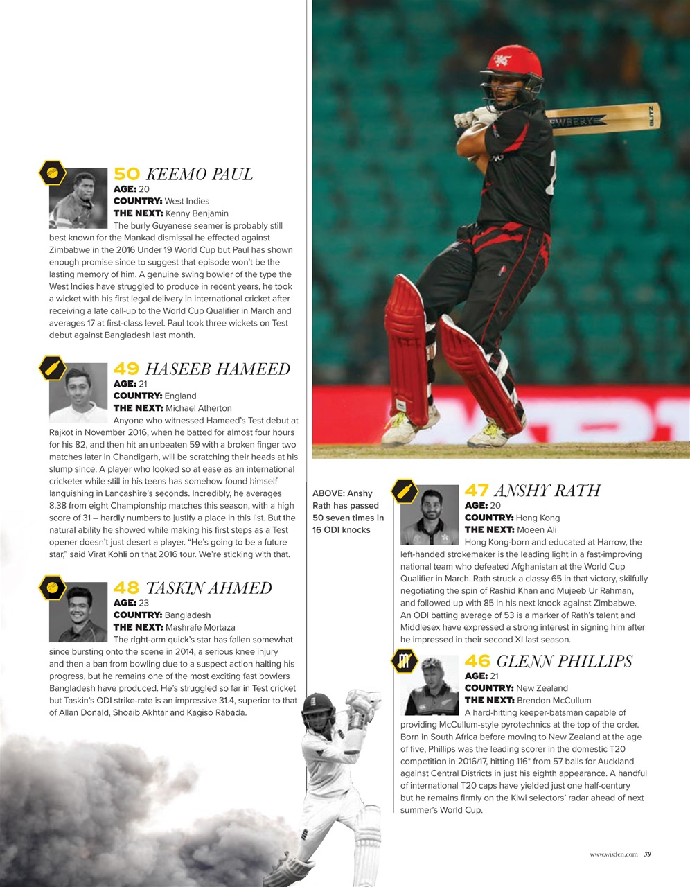 Wisden Cricket Monthly Preview Pages