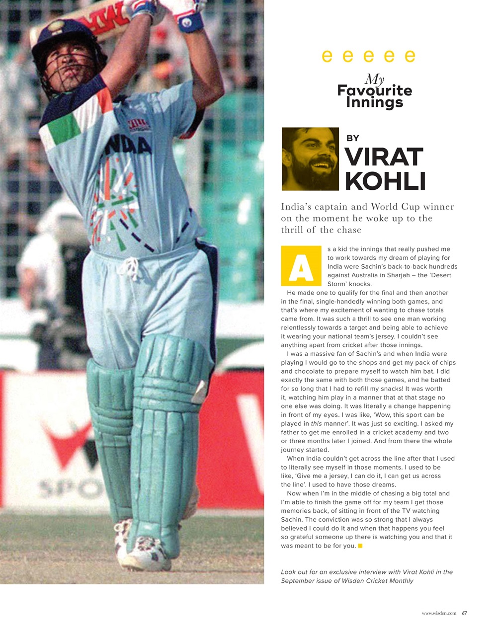 Wisden Cricket Monthly Preview Pages