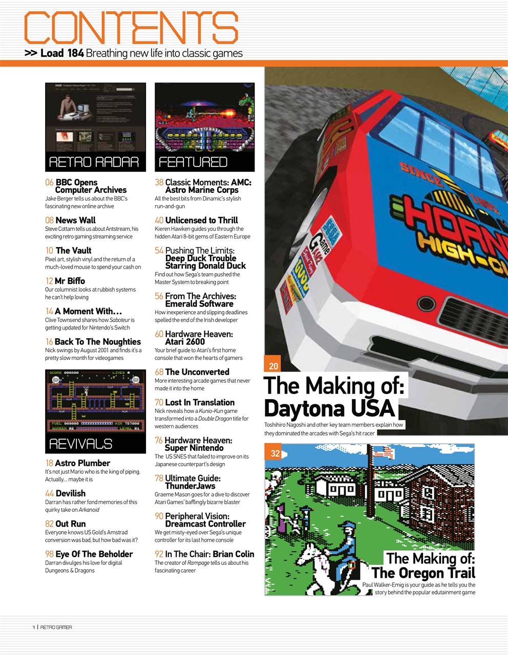 Retro Gamer Preview Pages