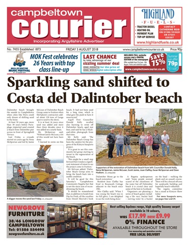 Campbeltown Courier issue 03/08/18