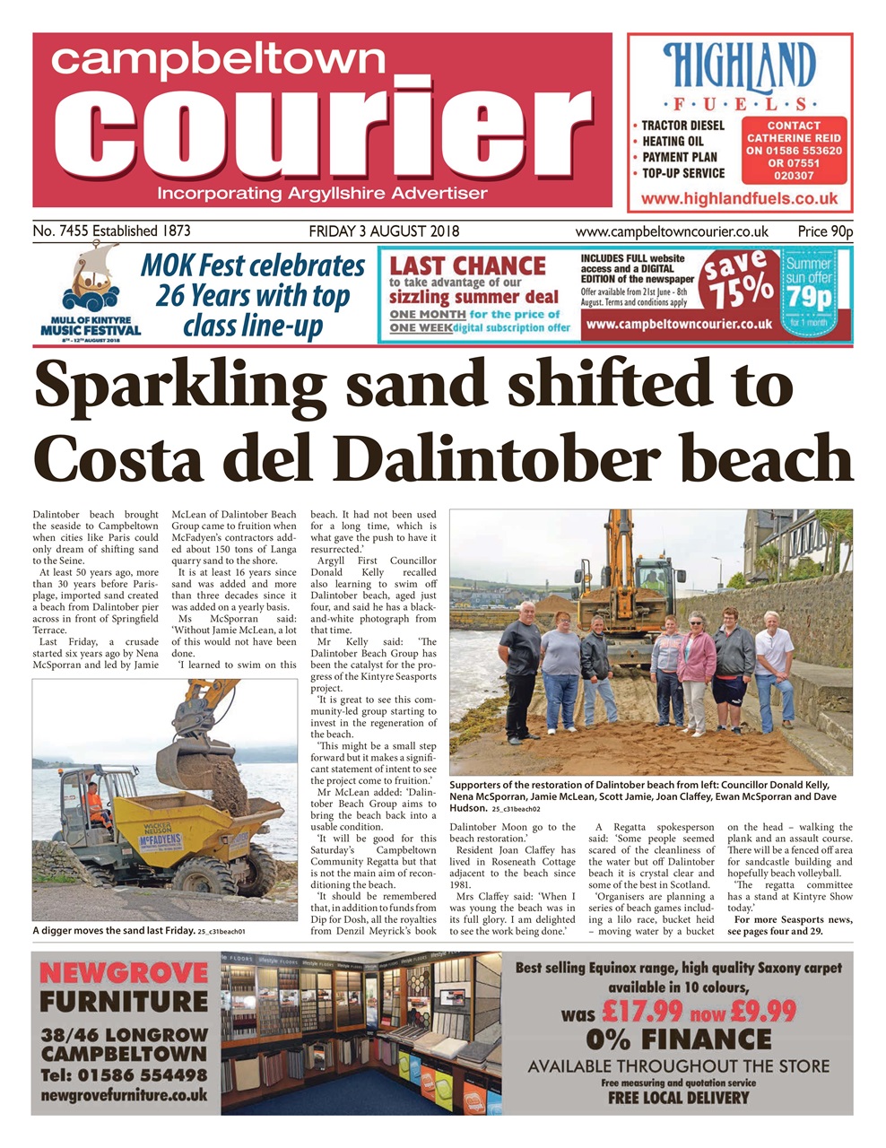 Campbeltown Courier Preview Pages