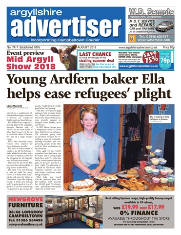 Argyllshire Advertiser issue 03/08/18