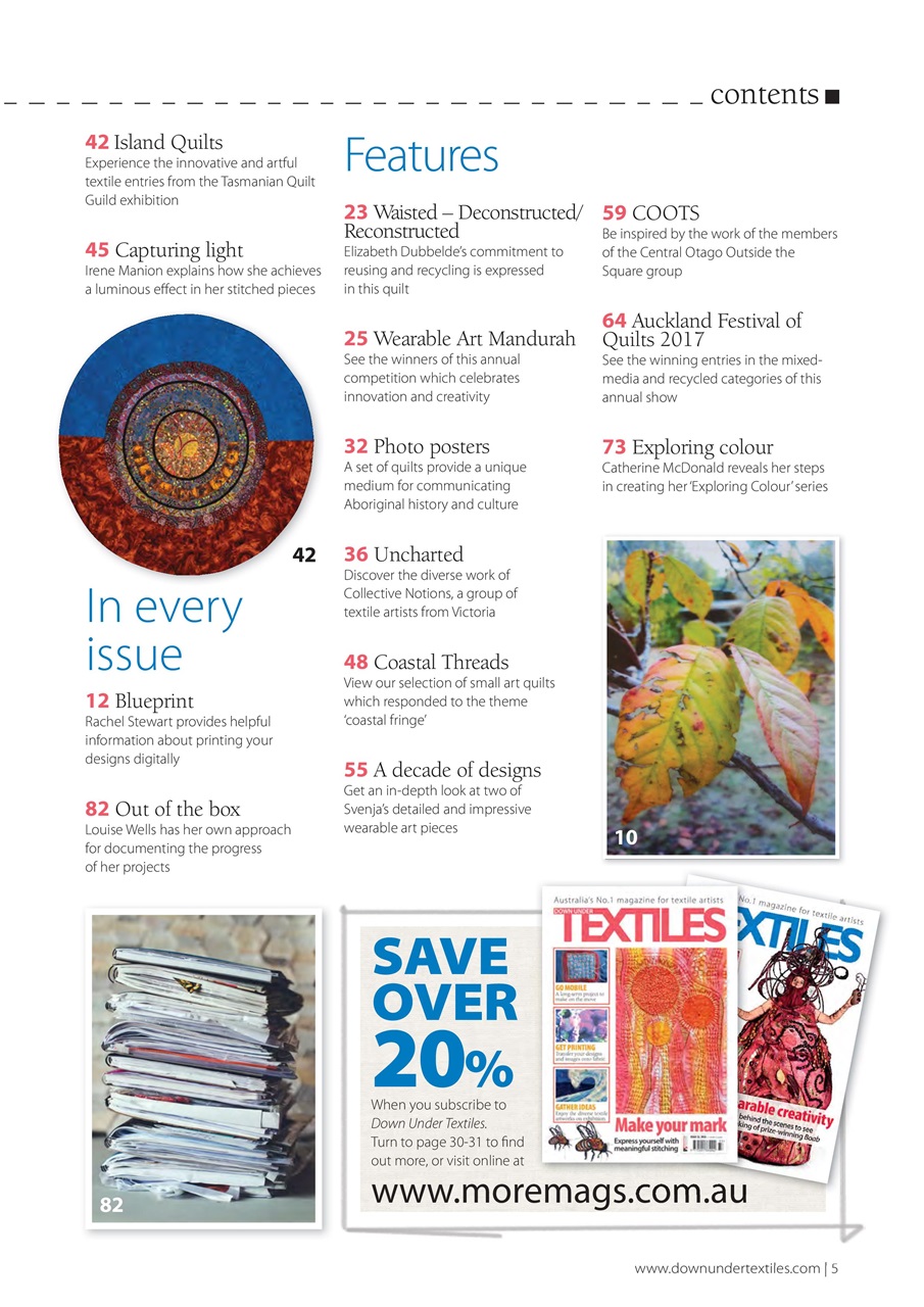 Down Under Textiles Preview Pages