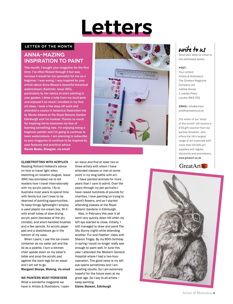 Artists & Illustrators Preview Pages