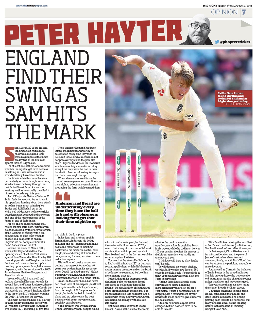 The Cricket Paper Preview Pages