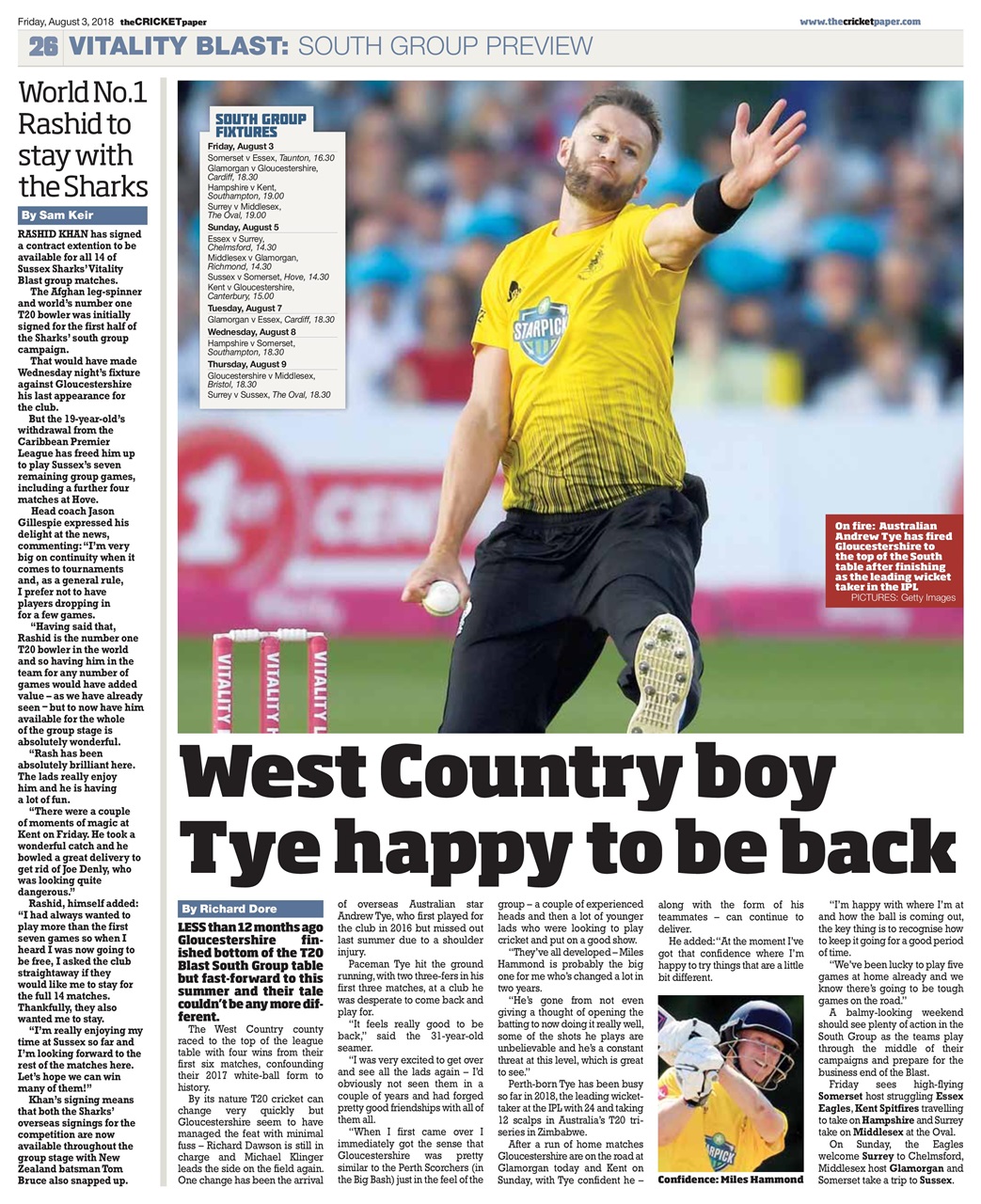 The Cricket Paper Preview Pages