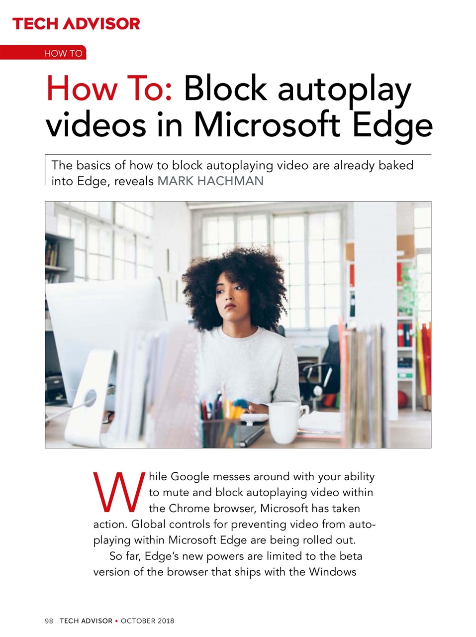 Tech Advisor Preview Pages