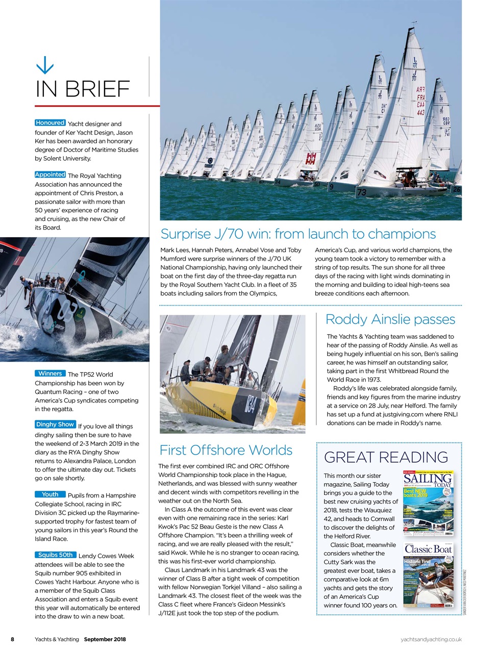 Yachts & Yachting Preview Pages