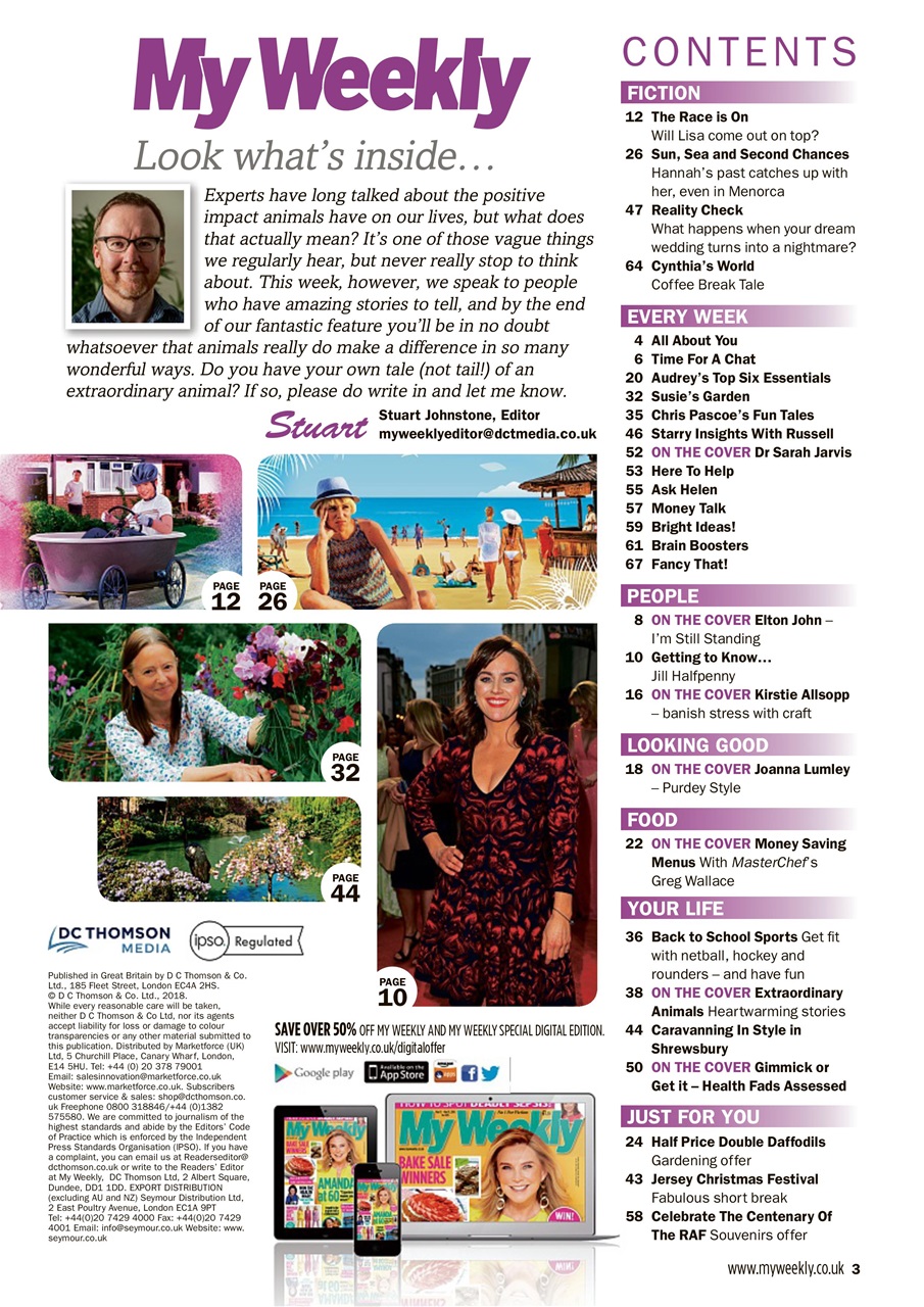 My Weekly Preview Pages