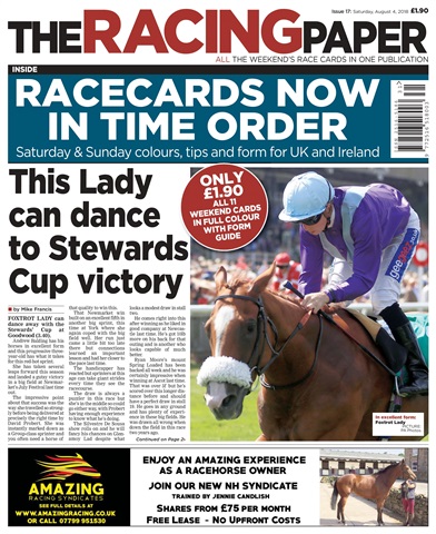 The Racing Paper issue 4th August 2018