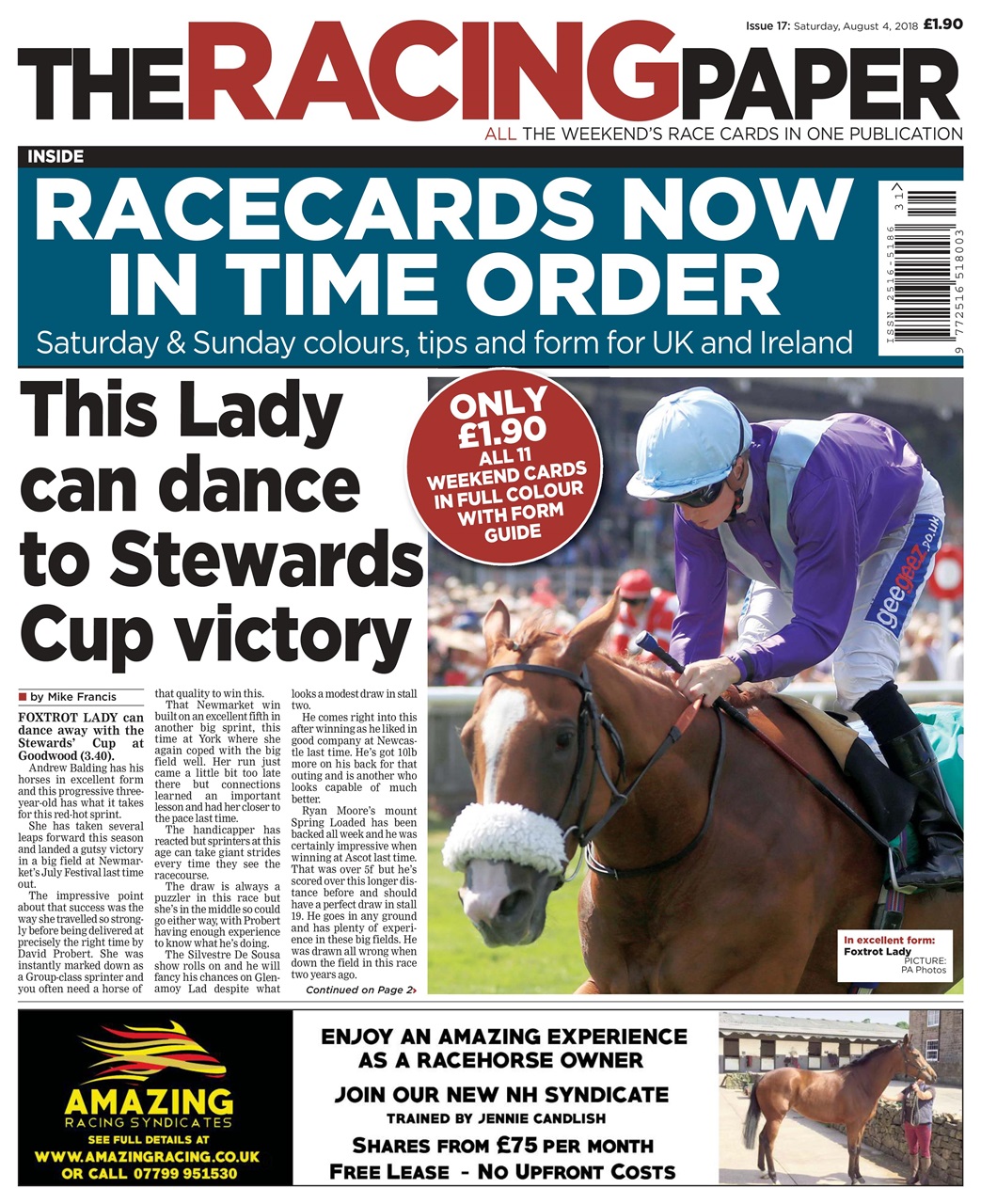 The Racing Paper Preview Pages