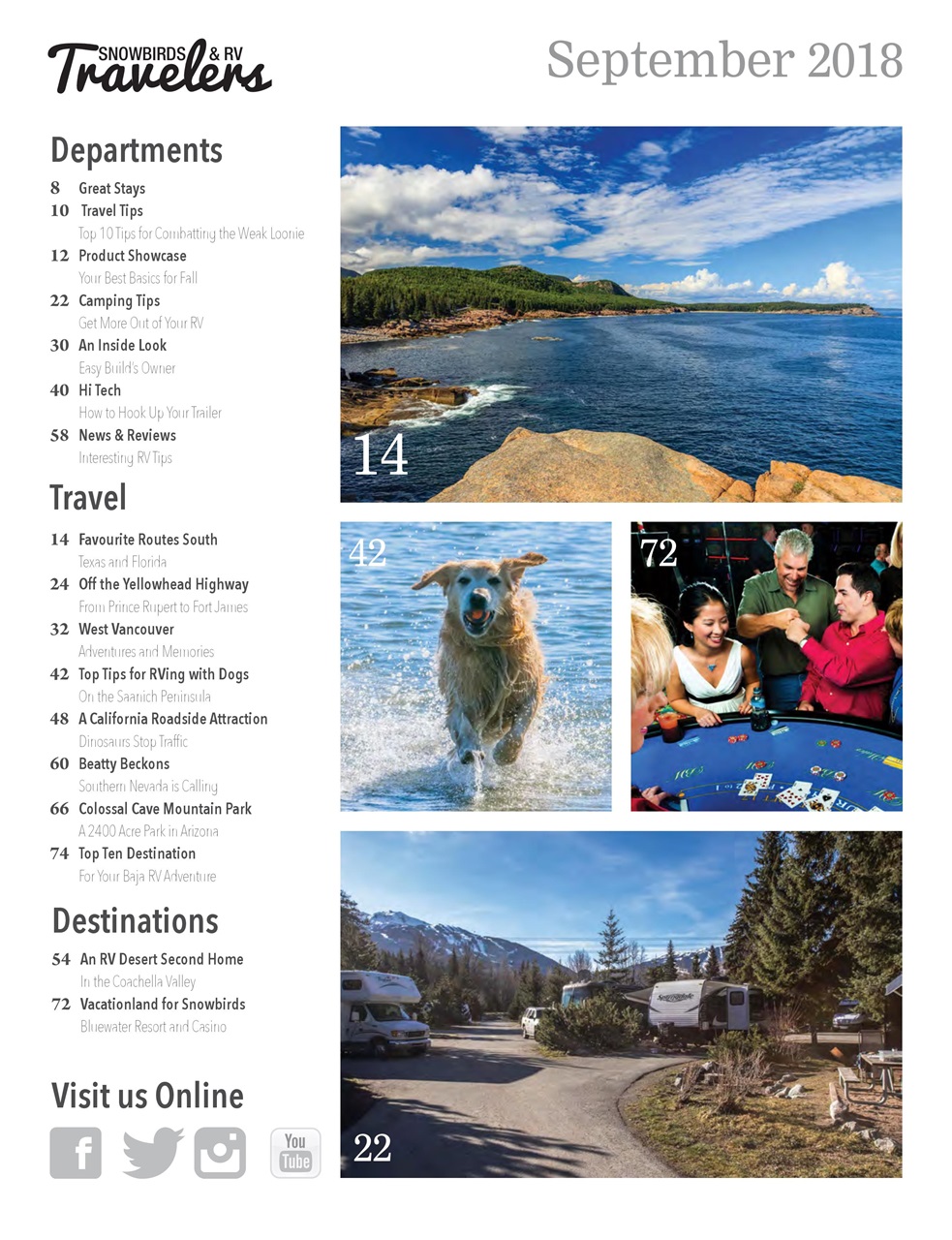 Snowbirds & RV Travelers Preview Pages