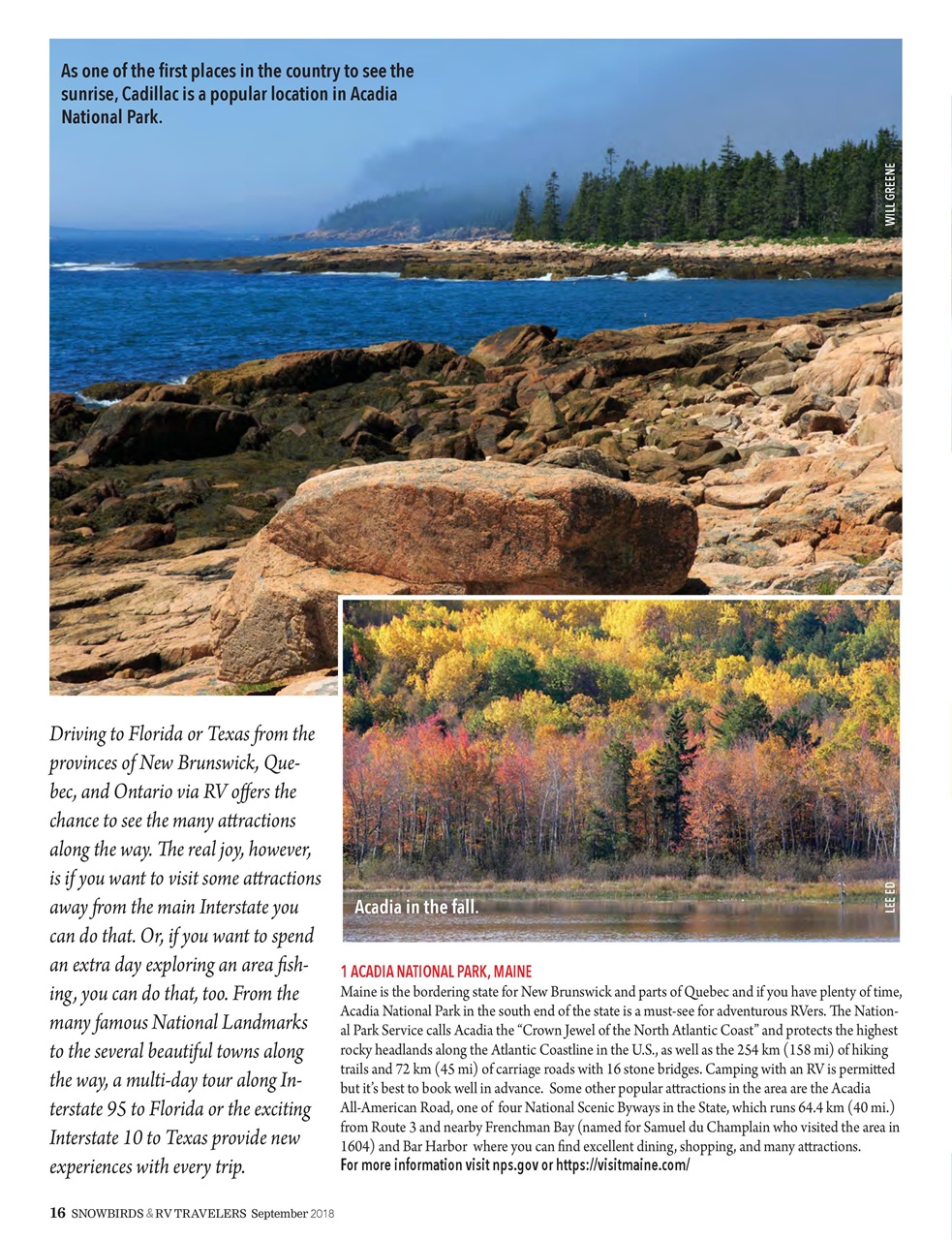 Snowbirds & RV Travelers Preview Pages