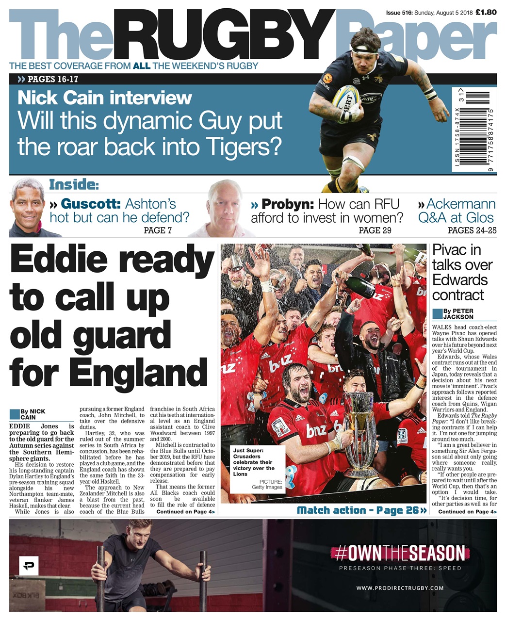 The Rugby Paper Preview Pages