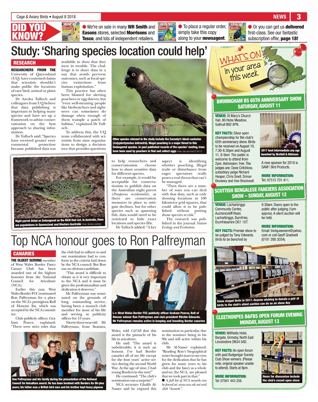 Cage & Aviary Birds Preview Pages