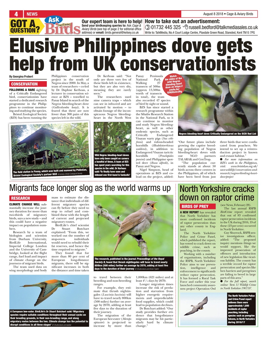 Cage & Aviary Birds Preview Pages