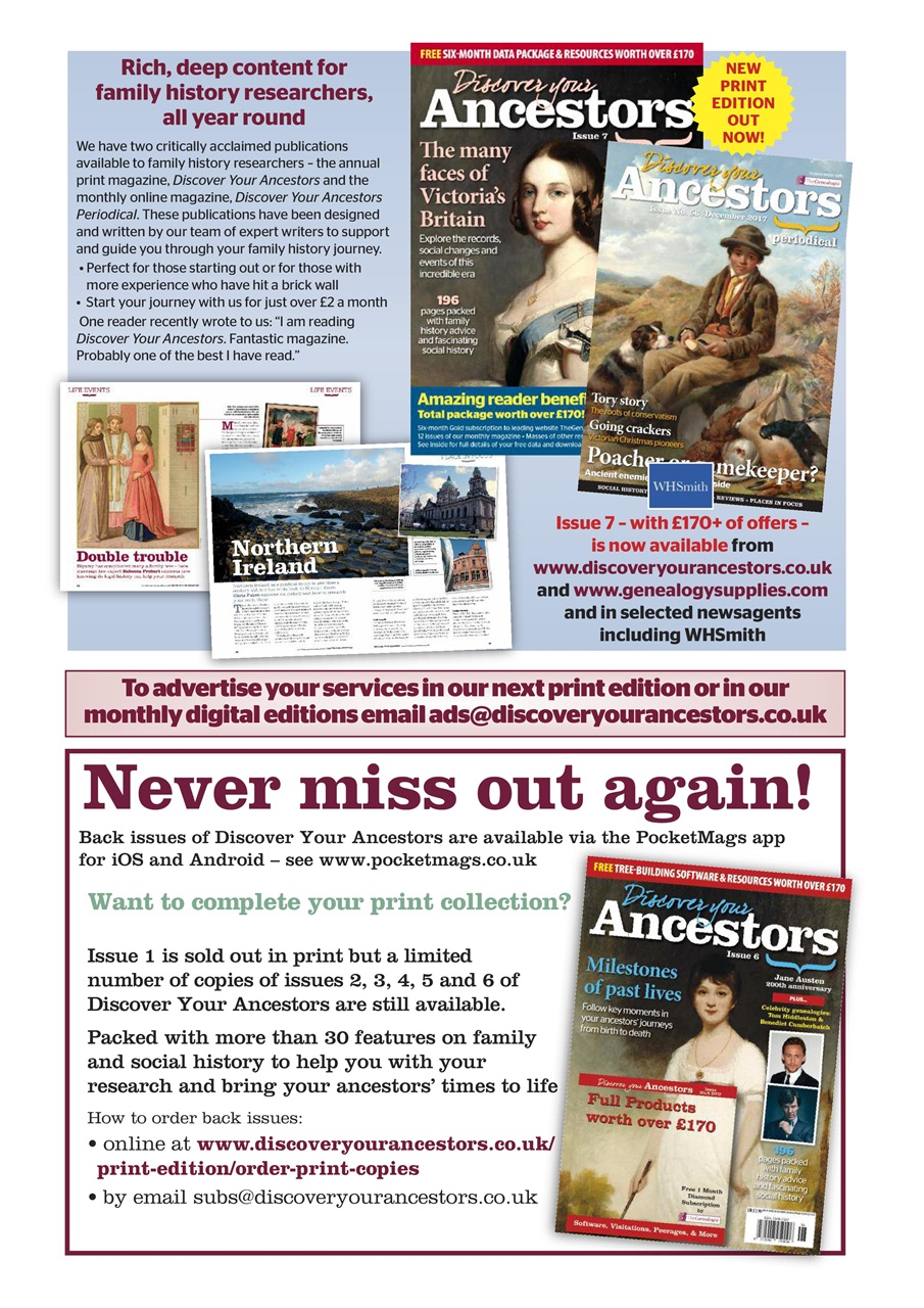 Discover Your Ancestors Preview Pages