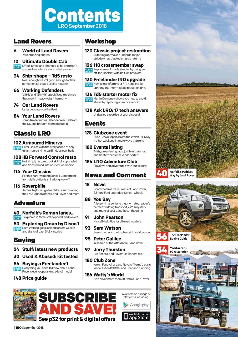 Land Rover Owner Preview Pages