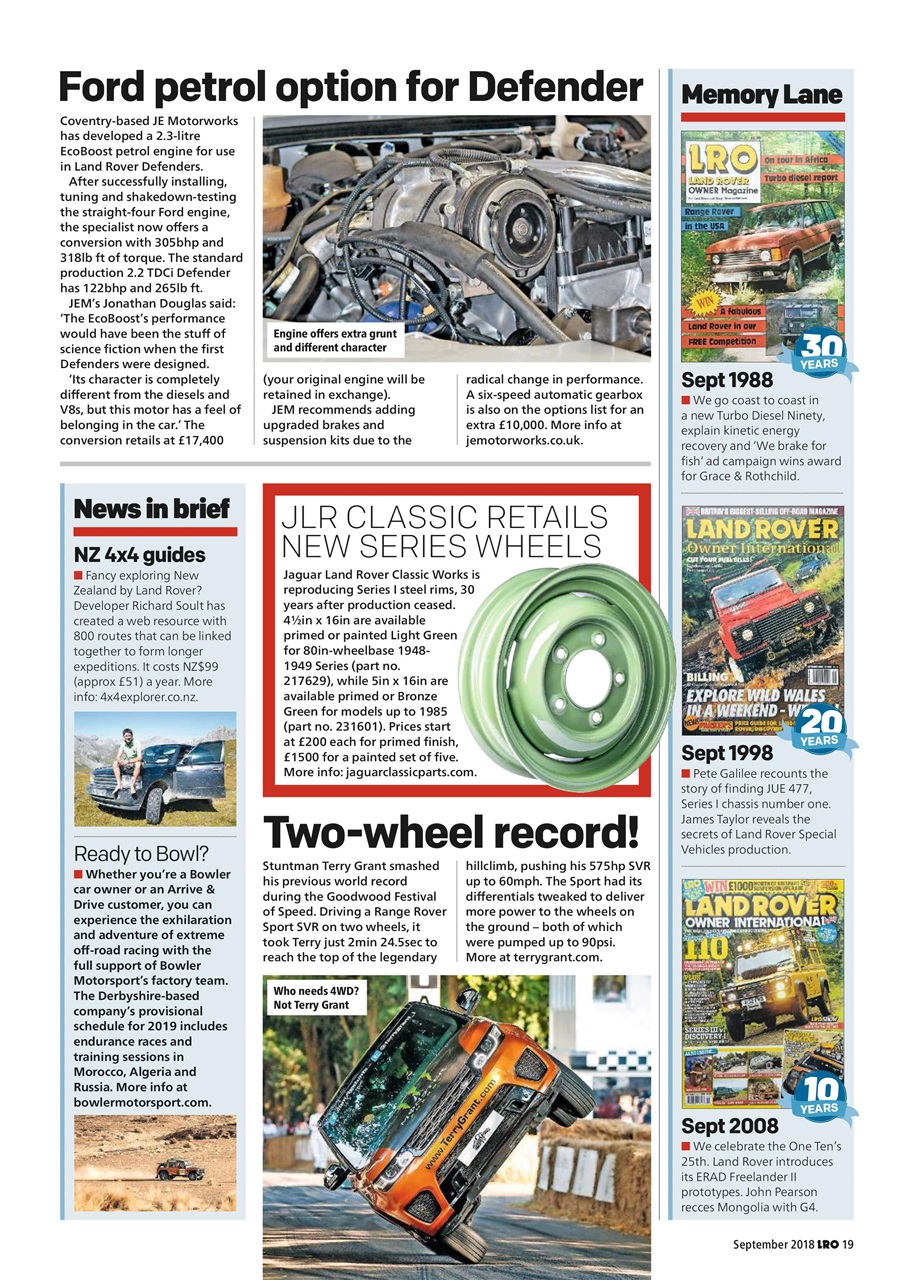Land Rover Owner Preview Pages