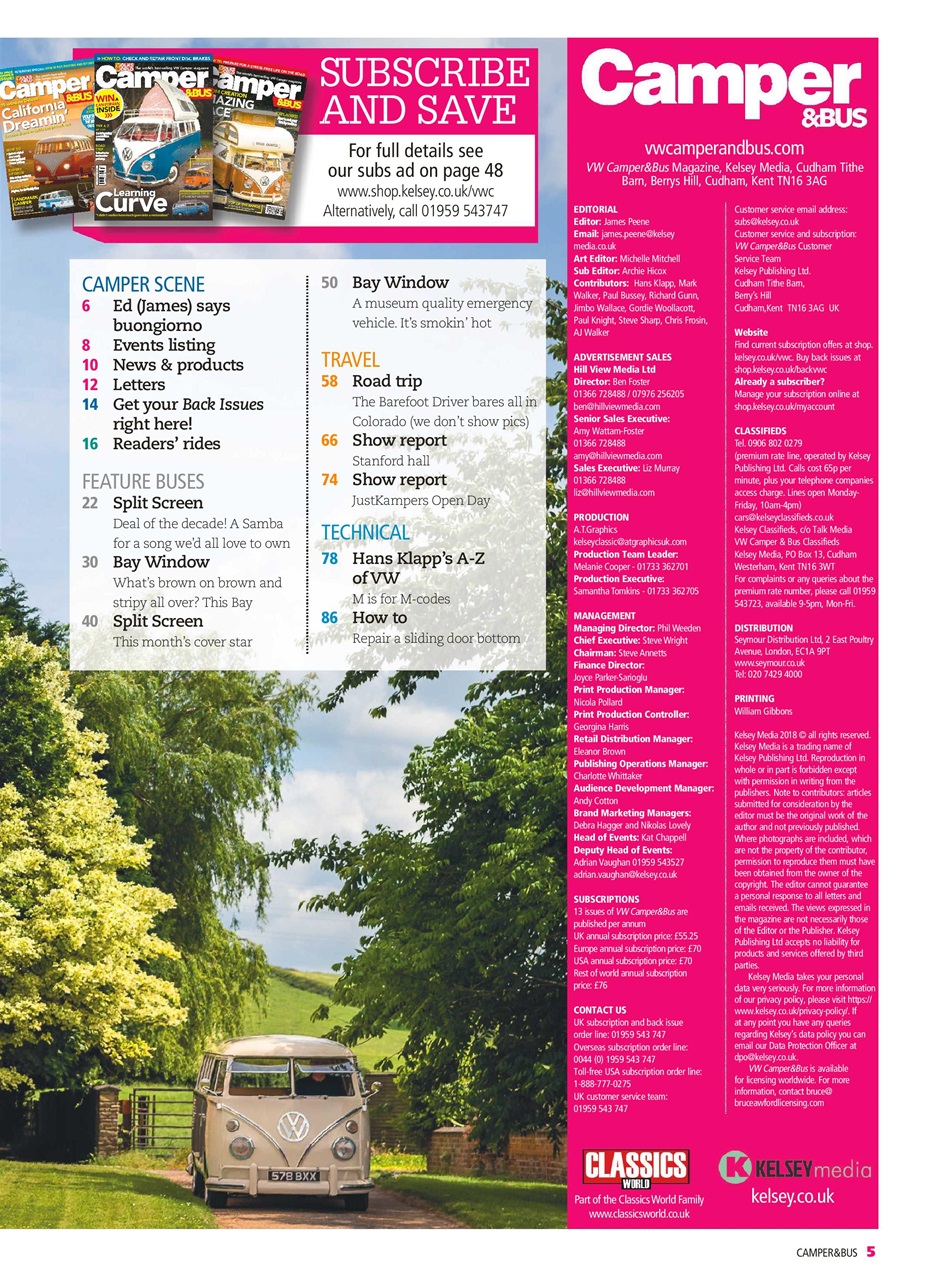 VW Camper Preview Pages