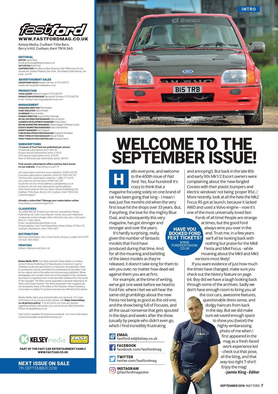 Fast Ford Preview Pages
