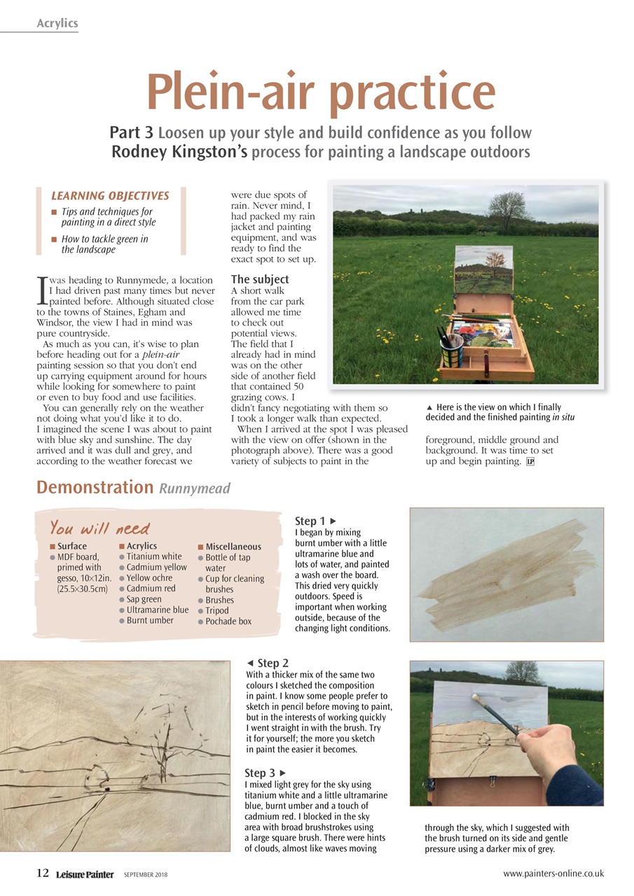 Leisure Painter & The Artist Preview Pages